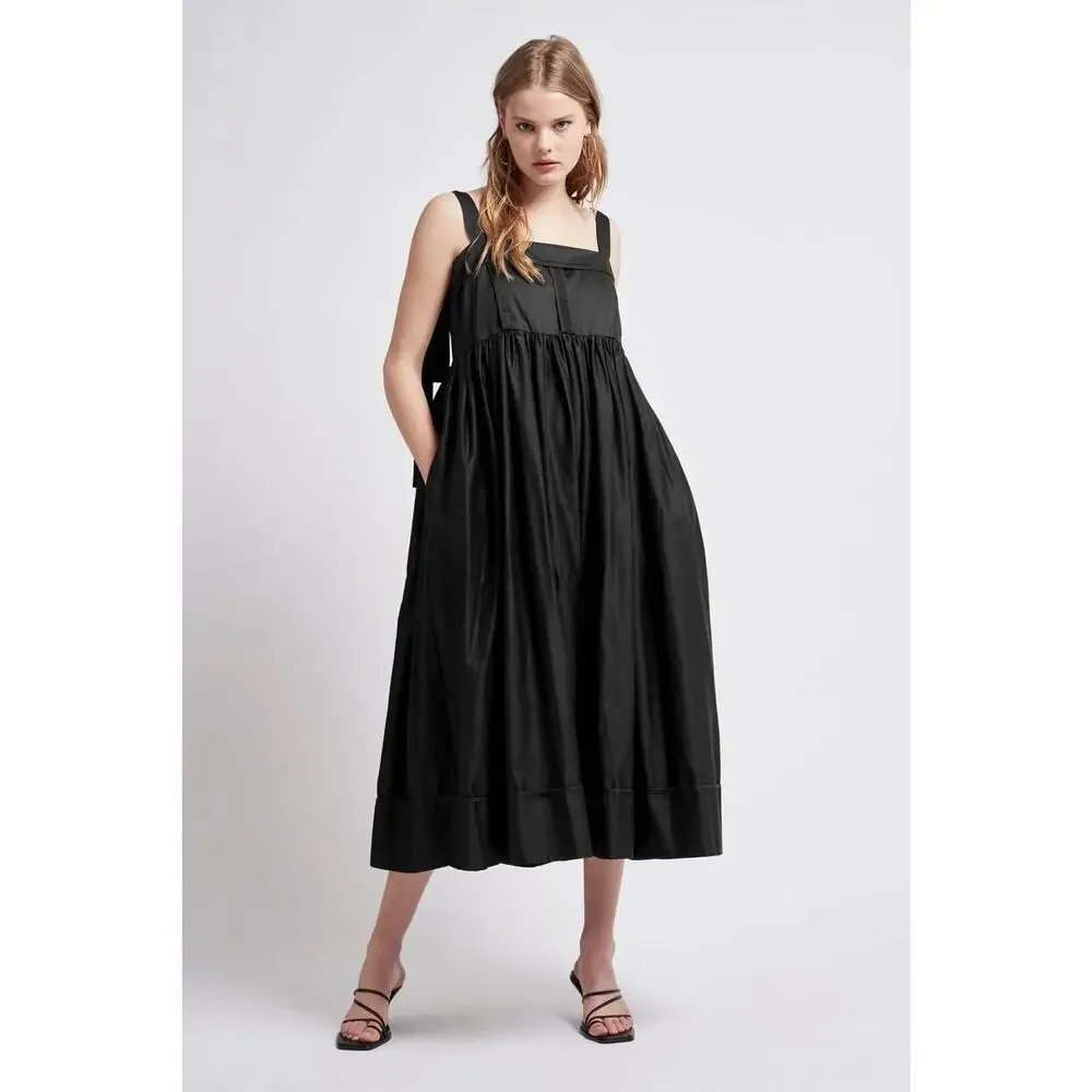 AJE SAVOY MIDI DRESS IN BLACK Size 4 $565 MSRP - Picture 2 of 4